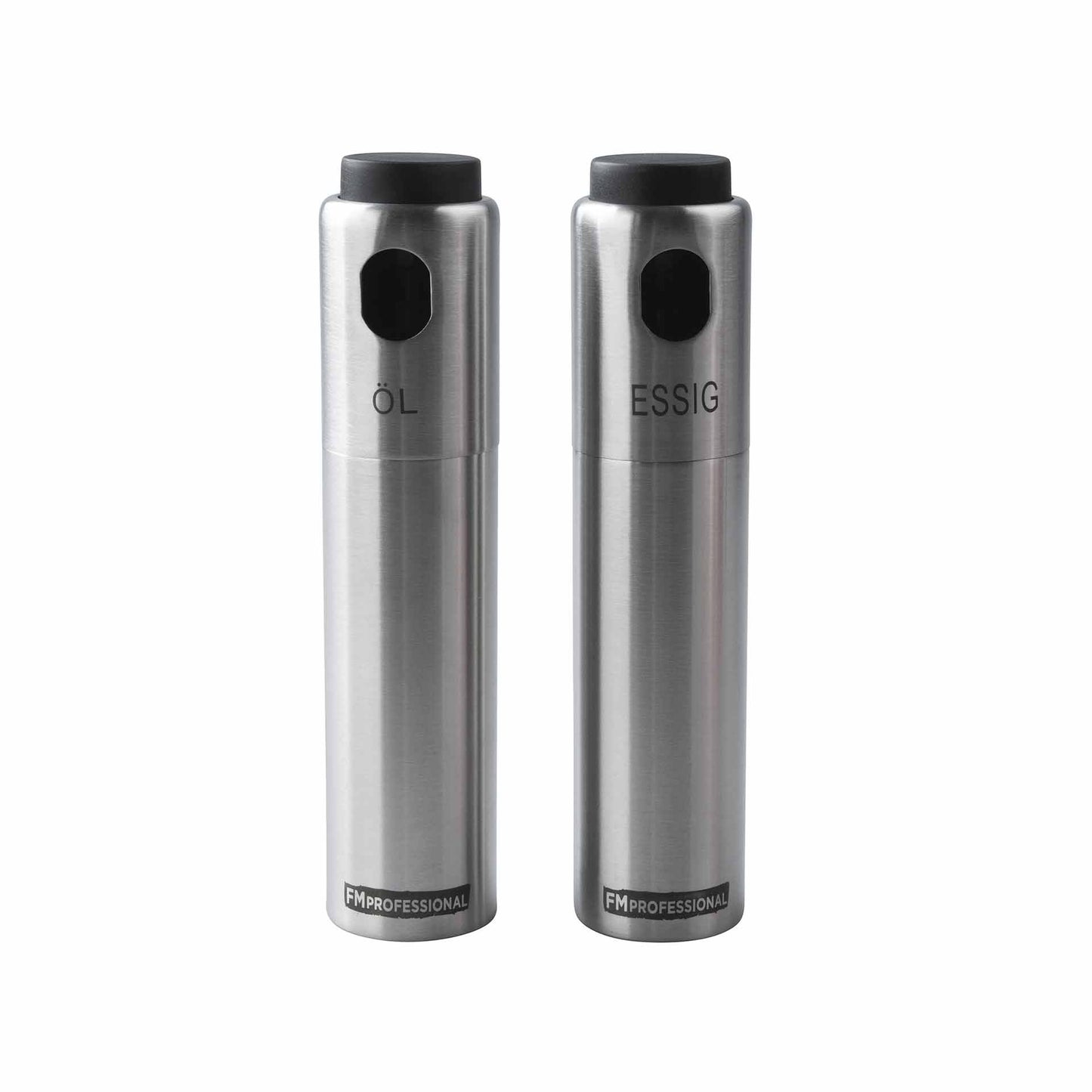 Set di 2 dosatori spray per olio e aceto in acciaio Inox e plastica