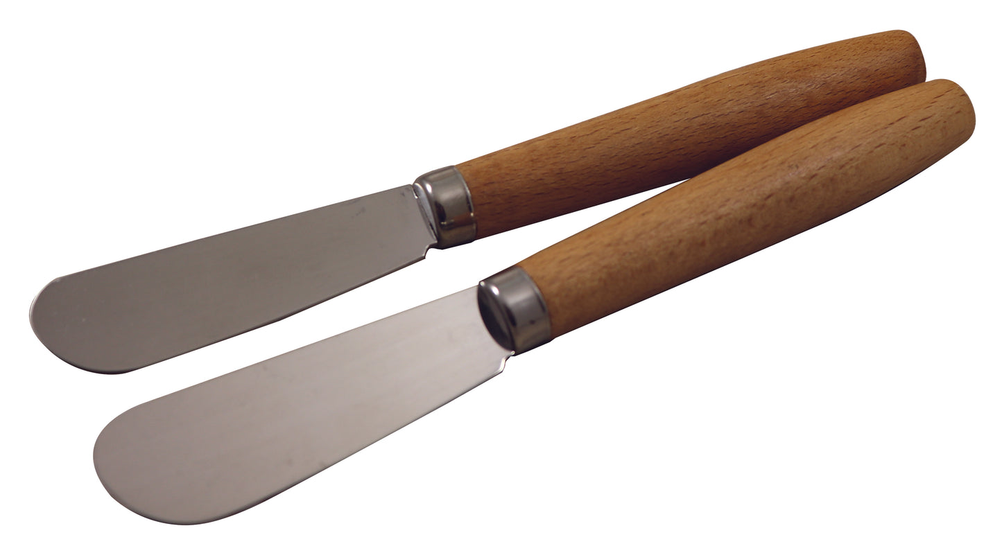 Set spalma burro/creme manico in legno, linea Sybaris