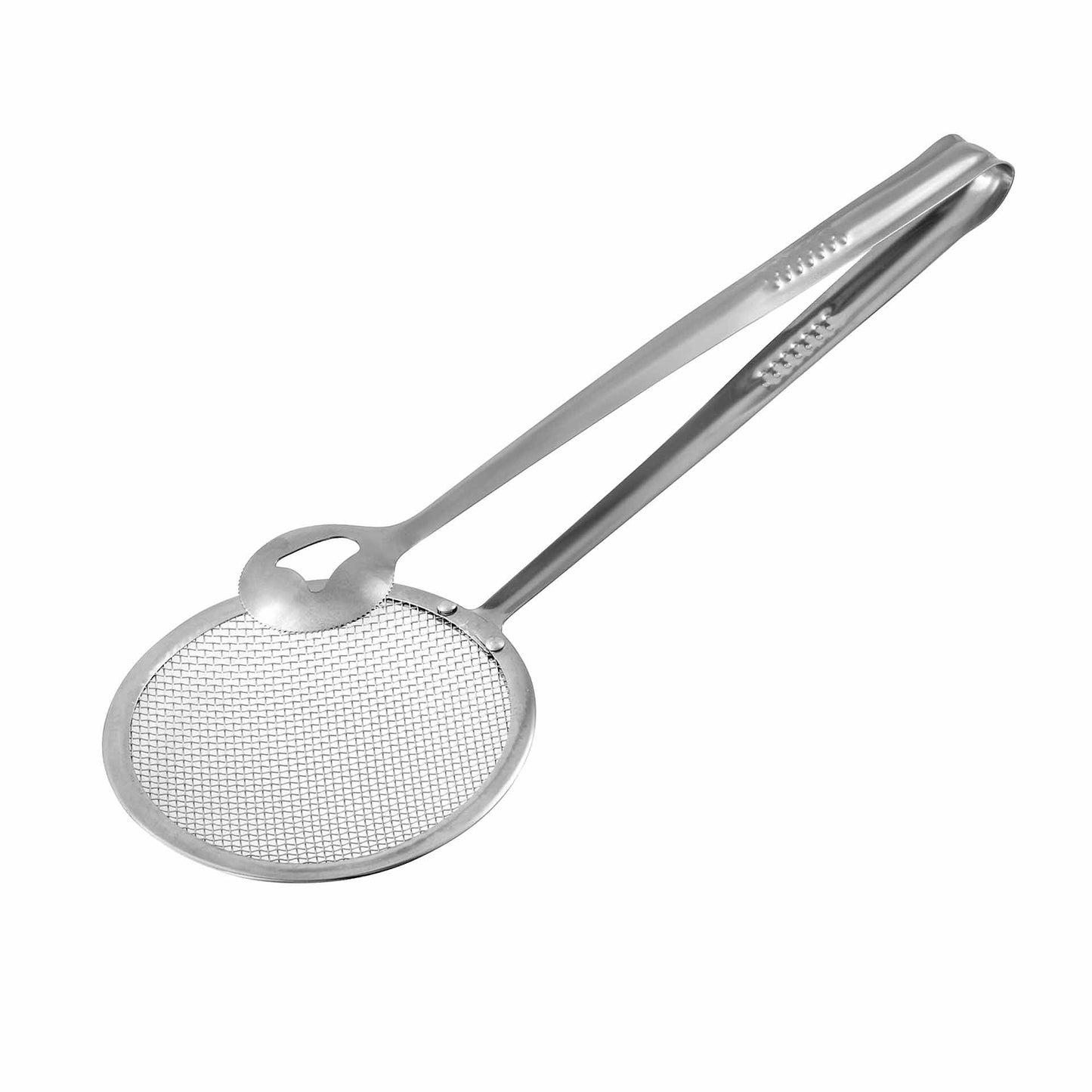 Schiumarola in acciaio inox con pinza