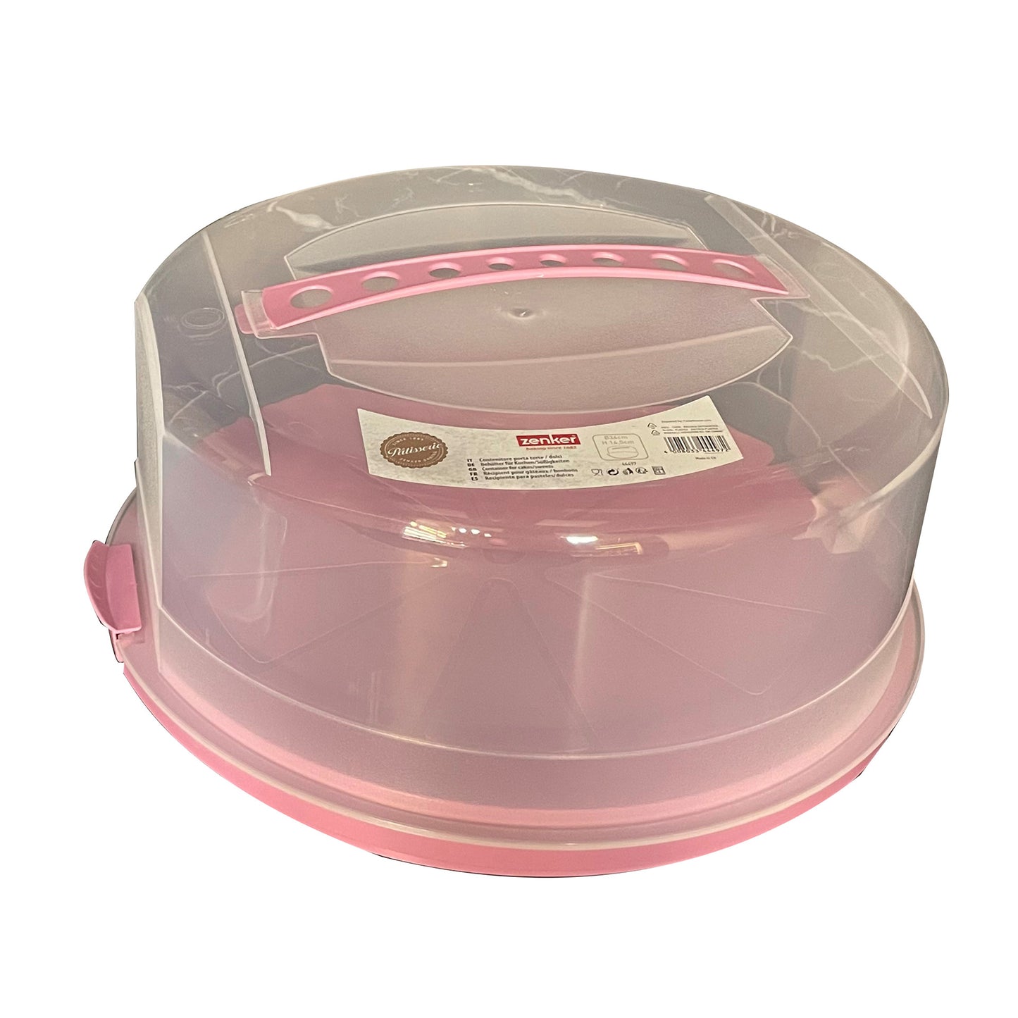 Porta Torta rotondo in plastica, diametro 34 cm