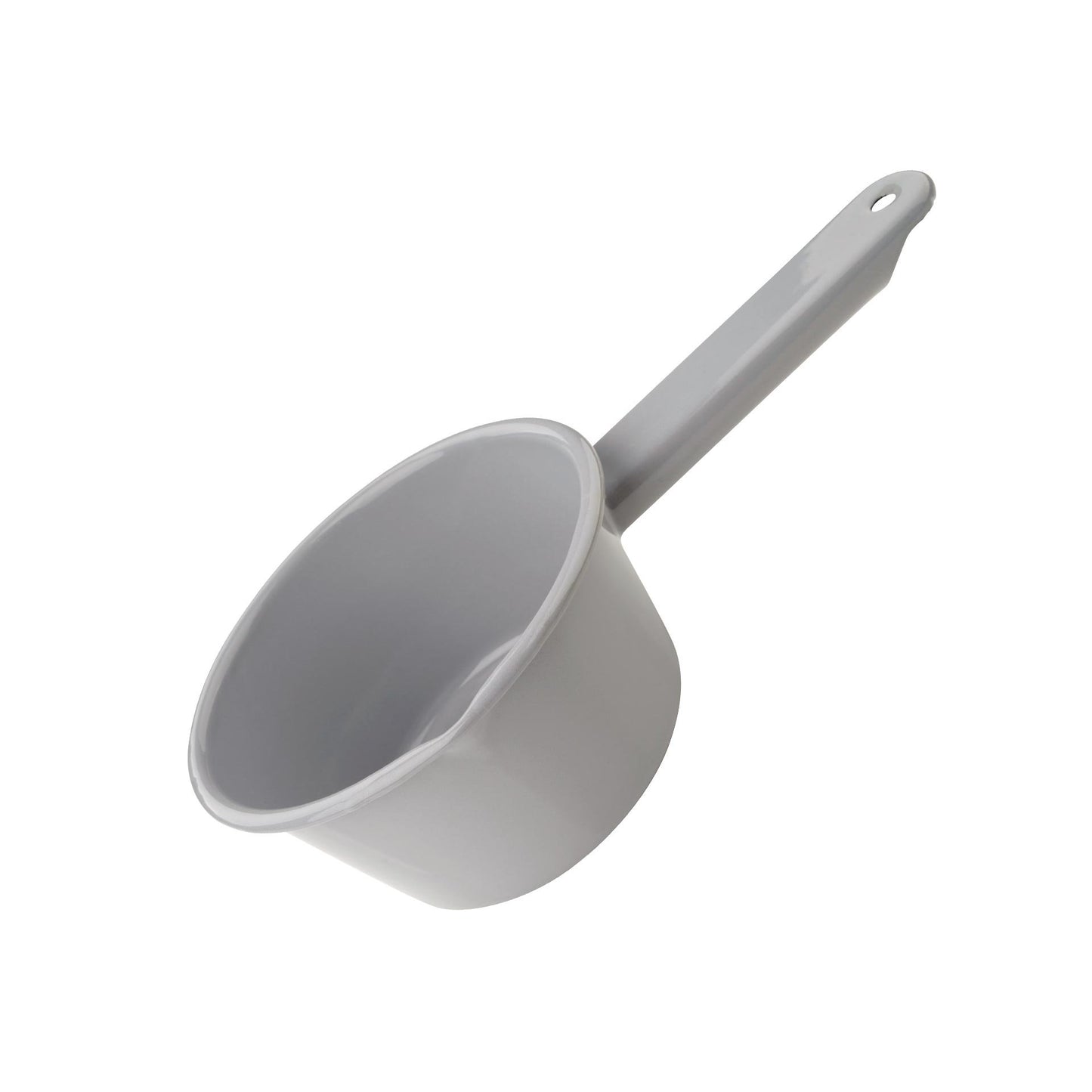 Pentolino con manico in acciaio smaltato, Linea Emaille