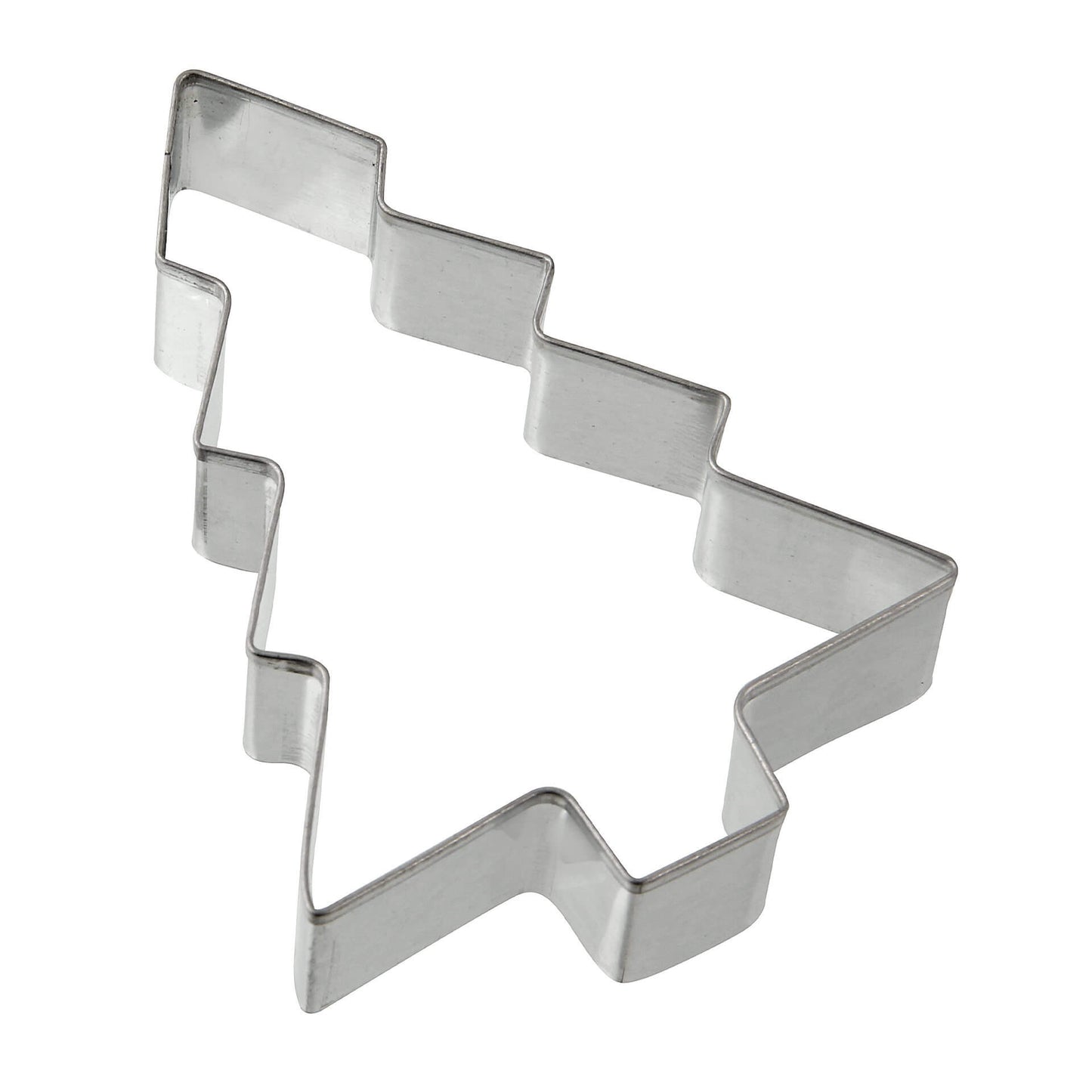 Taglia biscotti a forma di abete, in banda stagnata. Dim. 8,5x6x2 cm.