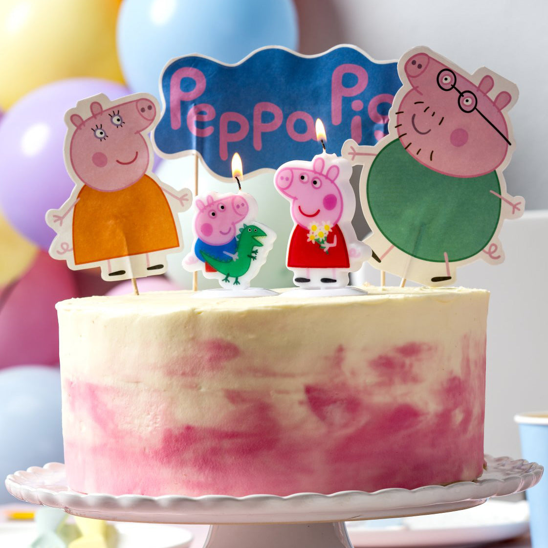 Set Candeline Peppa Pig, 2 pezzi