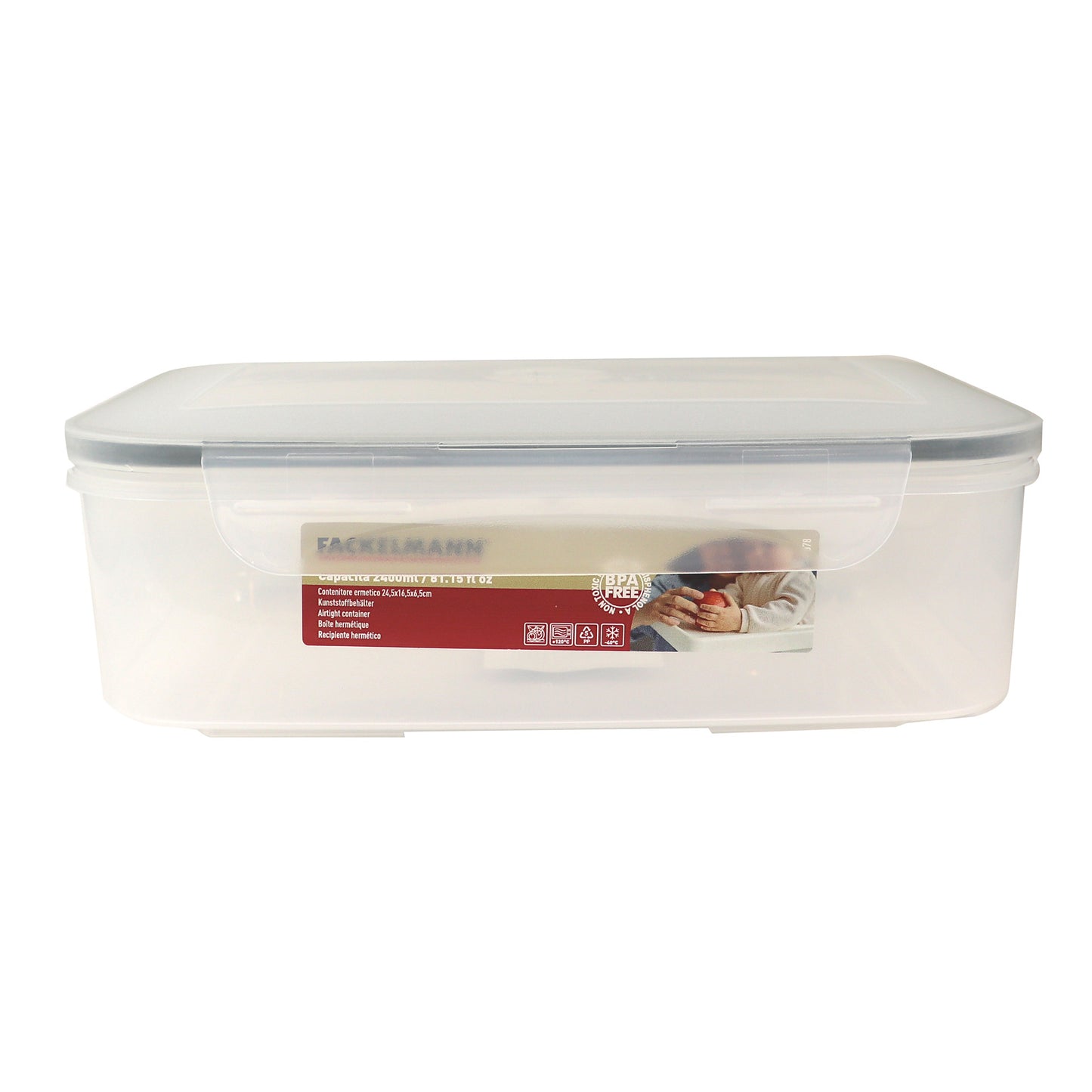 Contenitore ermetico, rettangolare, 2400 ml, Fackelmann