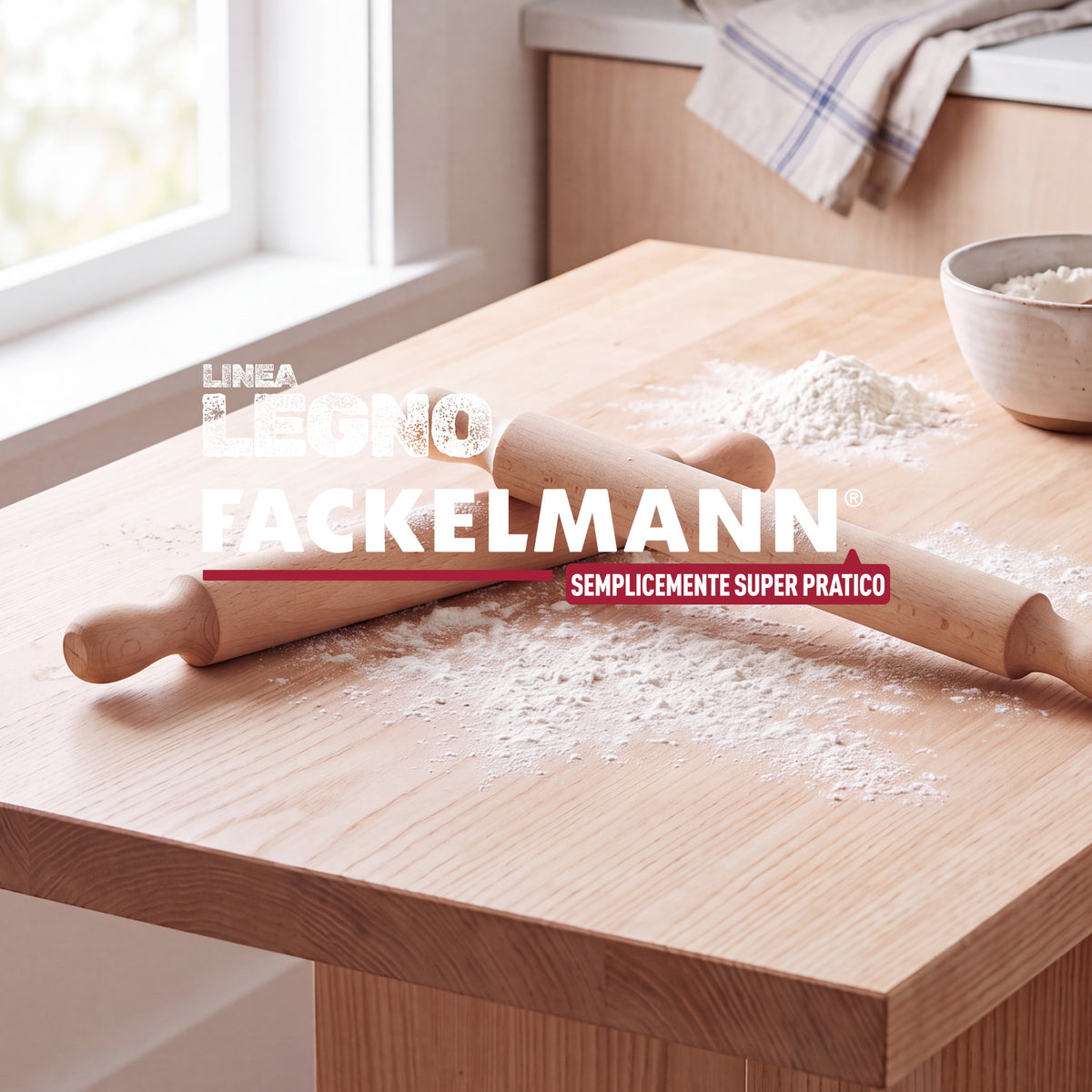Set 2 Mattarelli in Legno di Faggio 35 cm – Mattarello per Pizza e Pasta