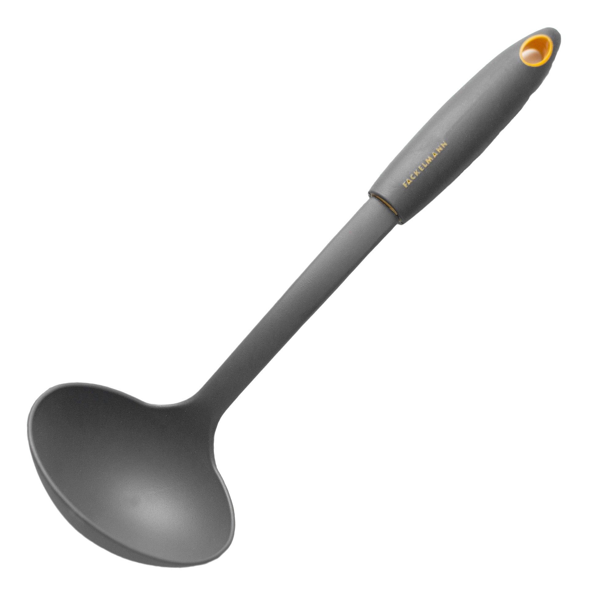 Fackelmann Wok Pasta Asia Line, Utensile da Cucina in plastica, Cucchiaio per pentole e padelle rivestite (Colore: Nero), quantità: 1 Pezzo, ca. 32 cm