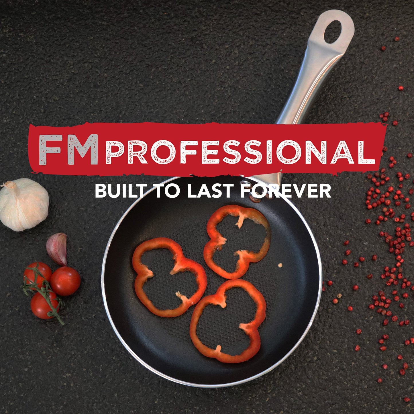 Padella alta da 20 cm, fondo a nido d'ape antiaderente