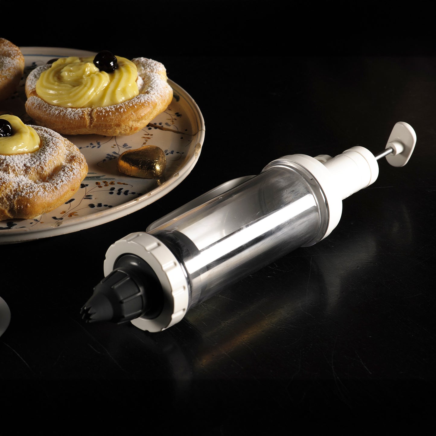 Siringa per guarnire, con 6 beccucci