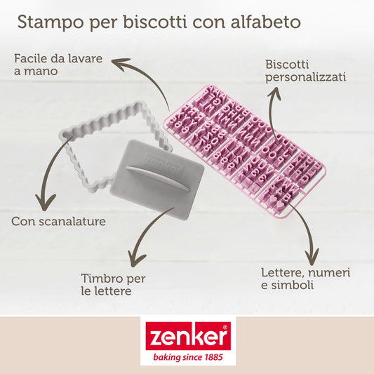 Tagliabiscotti con lettere