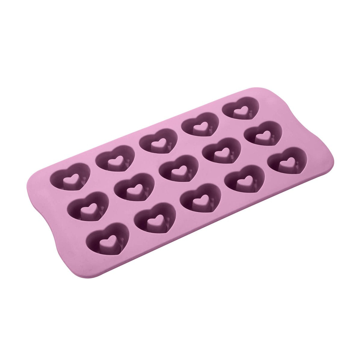 ScrapCooking 6730: Stampo In Silicone A Cuori Per Cioccolato, Rosa, 25x11x2.5 Cm