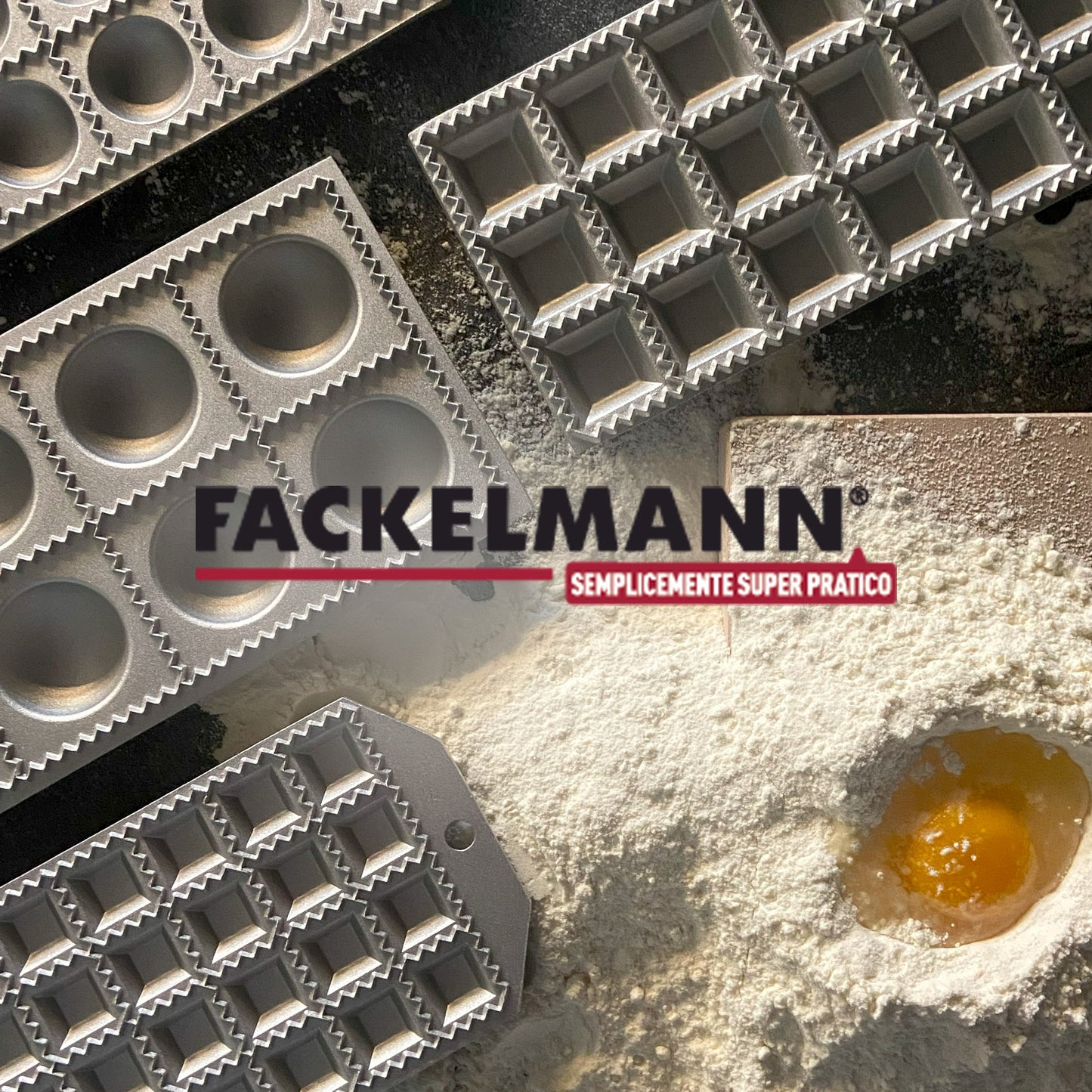 Stampo per ravioli rotondi 24 impronte, Fackelmann