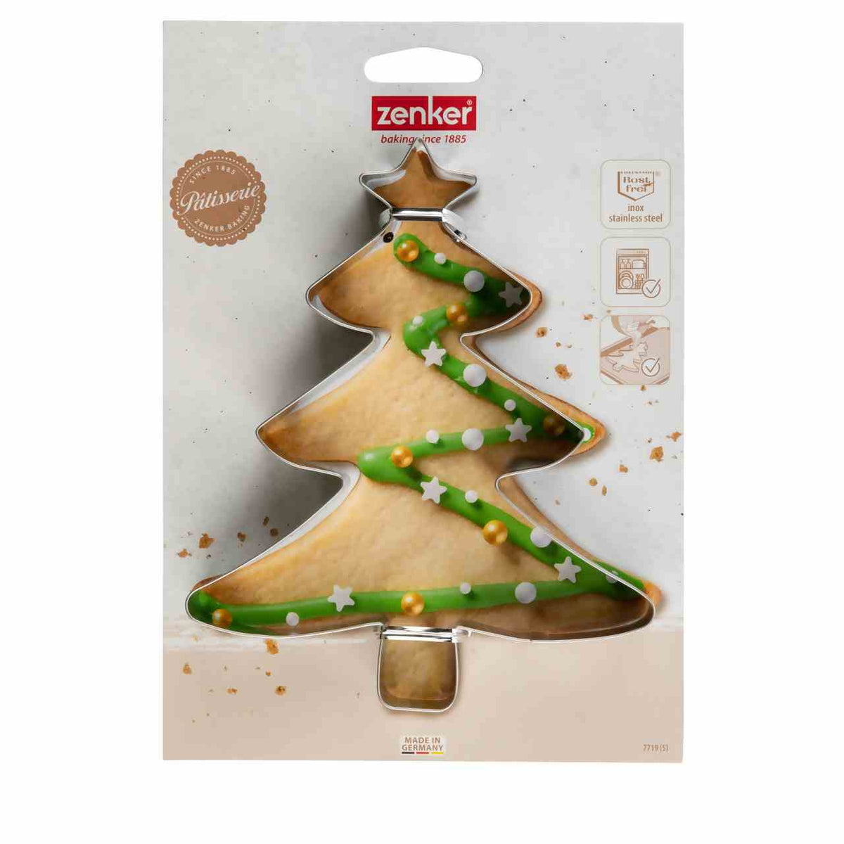 Tagliabiscotti XXL Albero di Natale, 16,8x13,8cmx2,6cm