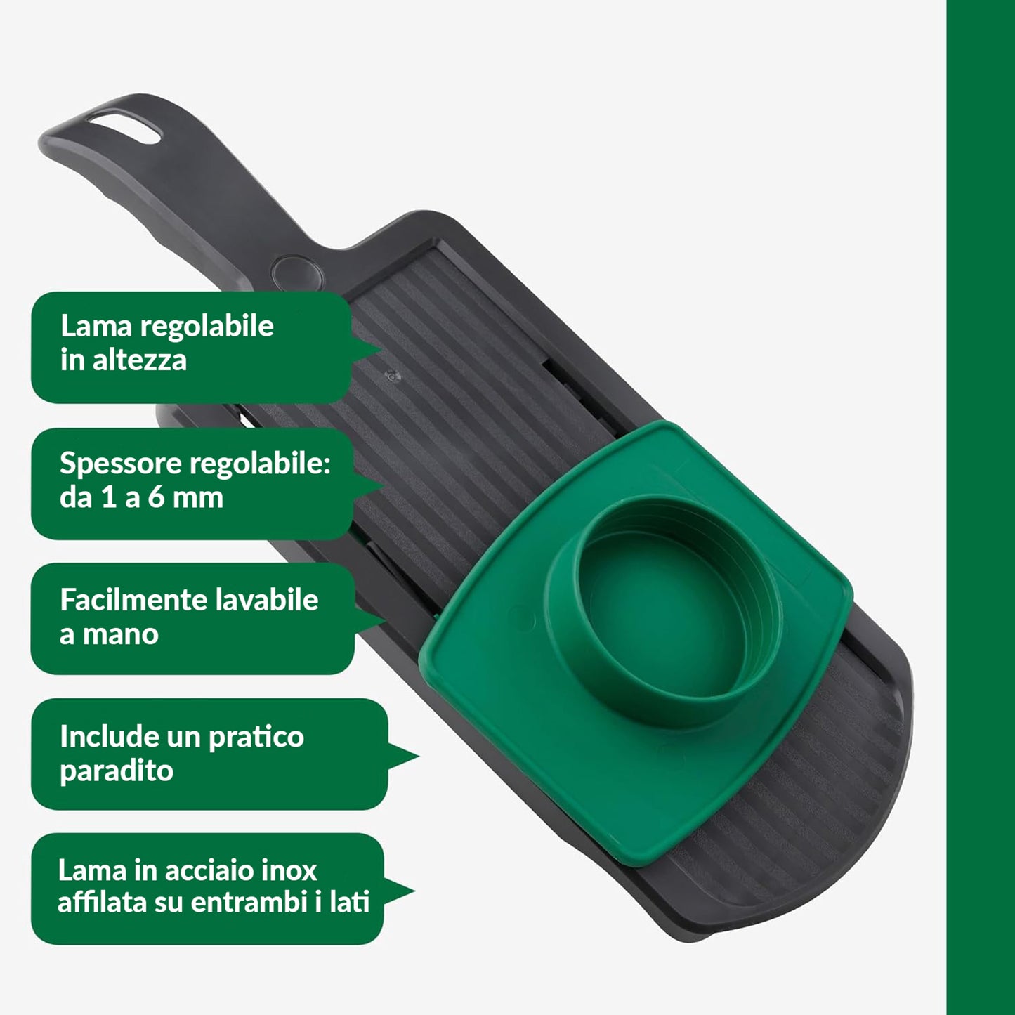 Affetta verdure mandolina, regolabile
