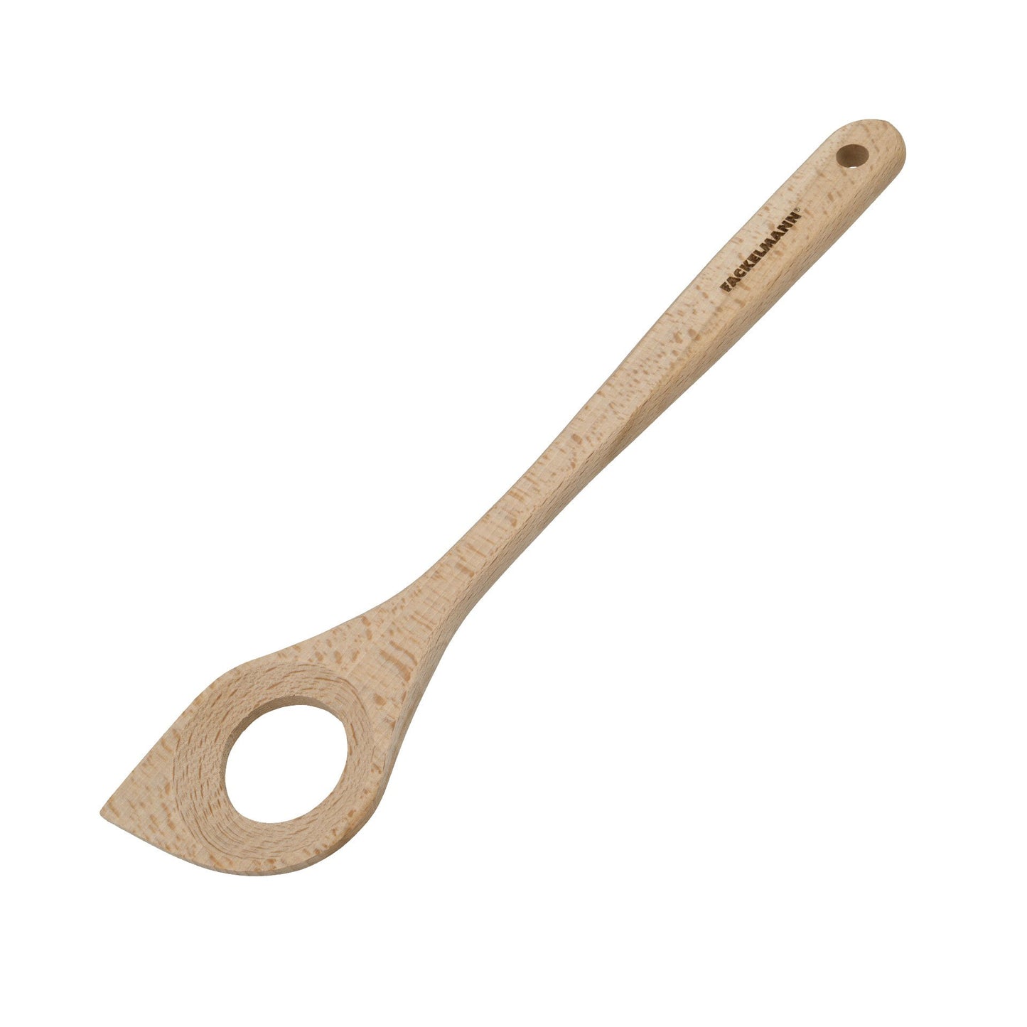 Cucchiaio con foro, in legno, 30 cm