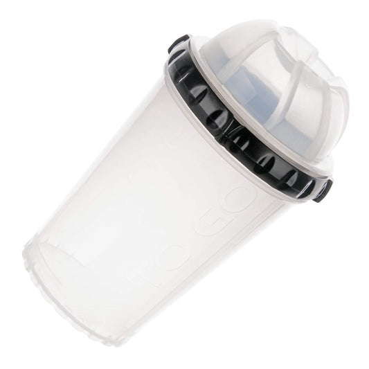 Bicchiere "Yogurt e Muesli" da asporto con tappo a vite