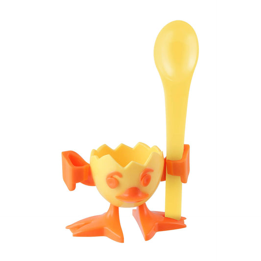 Portauovo con cucchiaio a forma di pulcino