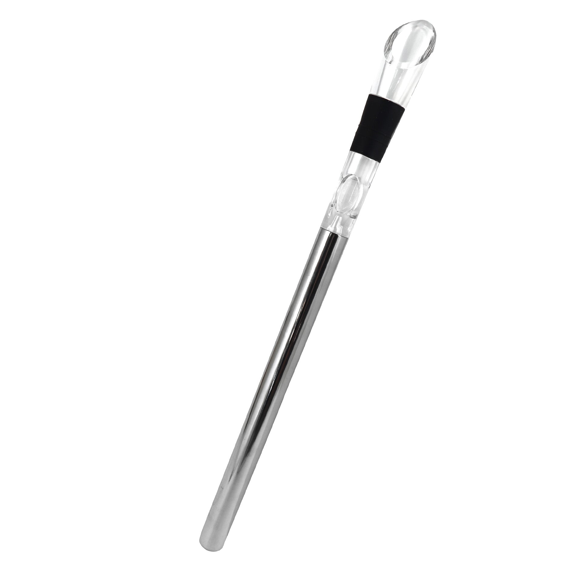 Fackelmann Barra Refrigerante Con Versatore – Per Raffreddare, Filtrare E Versare Il Vino, Acciaio Inox E Silicone