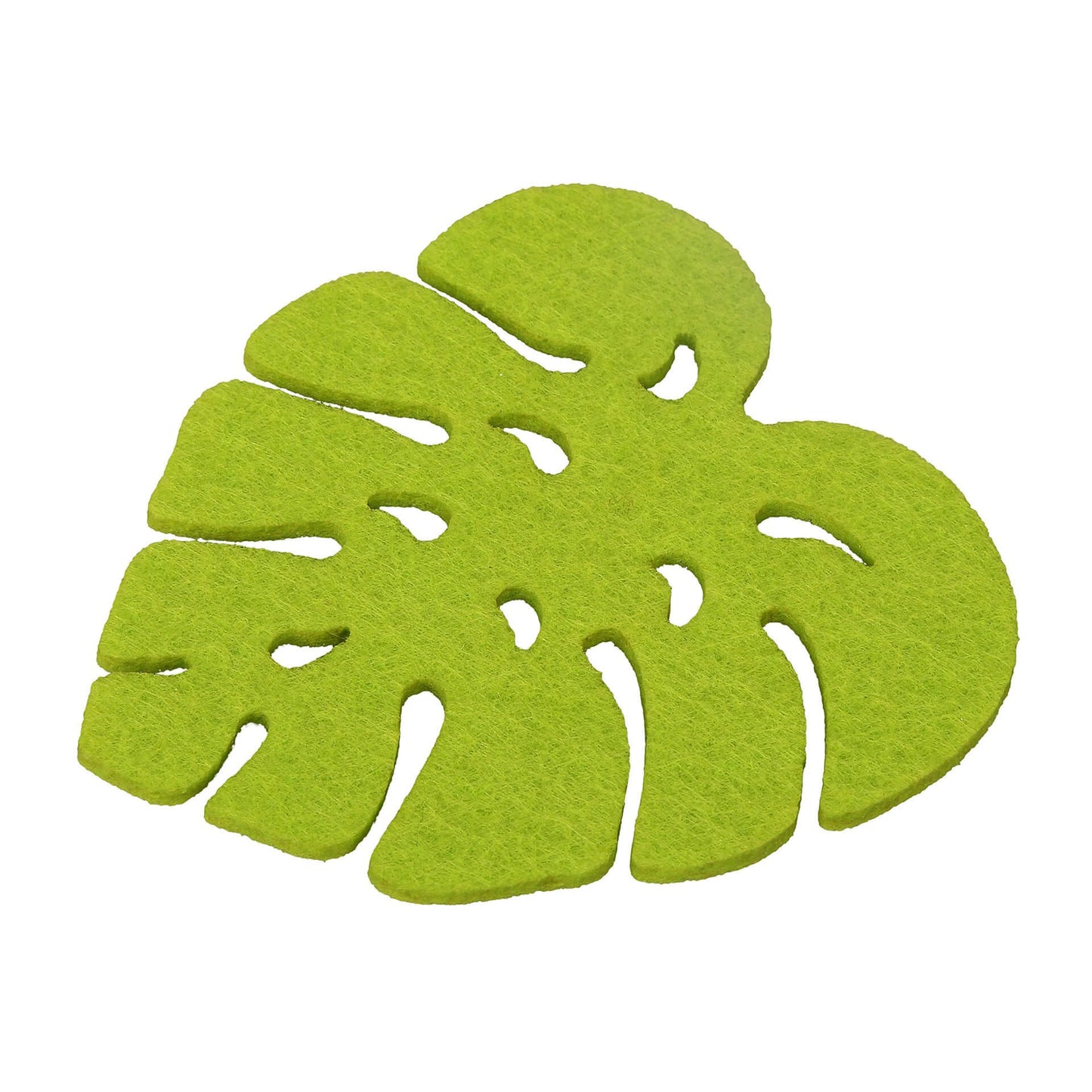 Set 4 poggia bicchieri Foglia in feltro, Linea Tropical