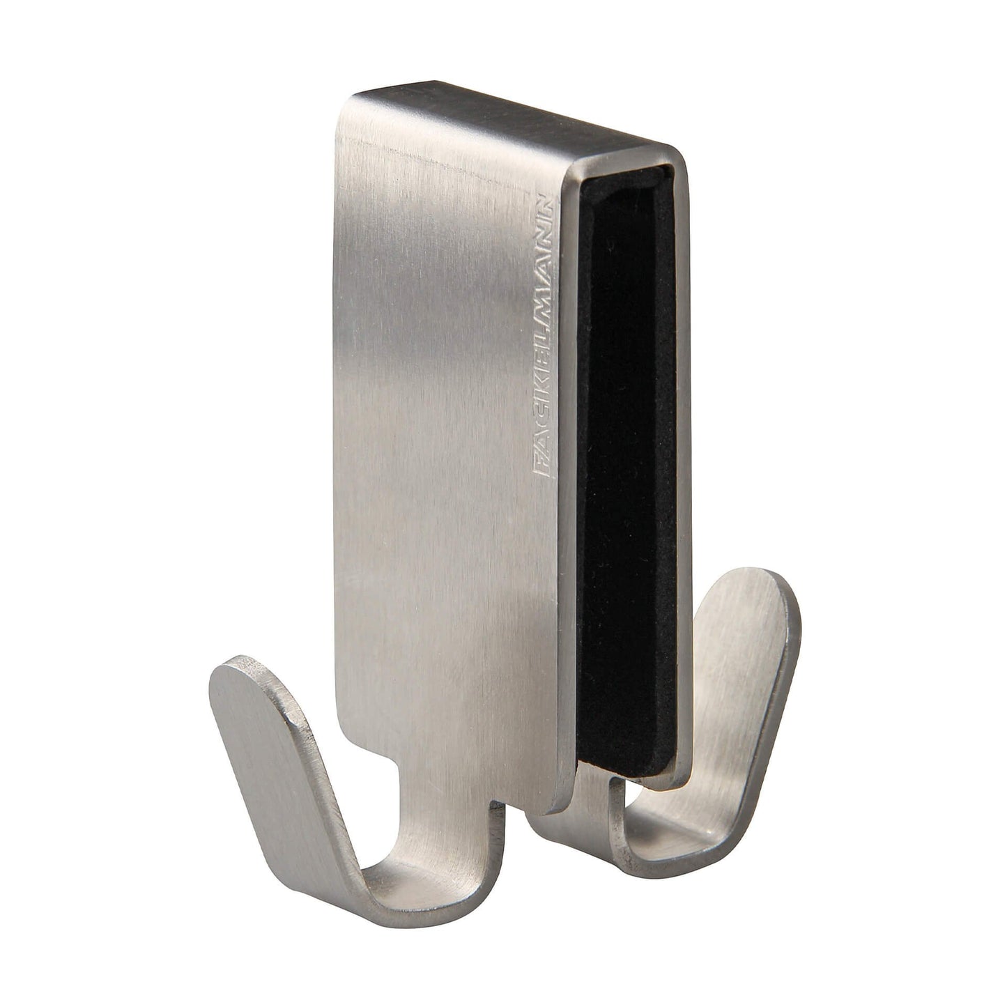 Gancio doppio per box doccia in acciai Inox