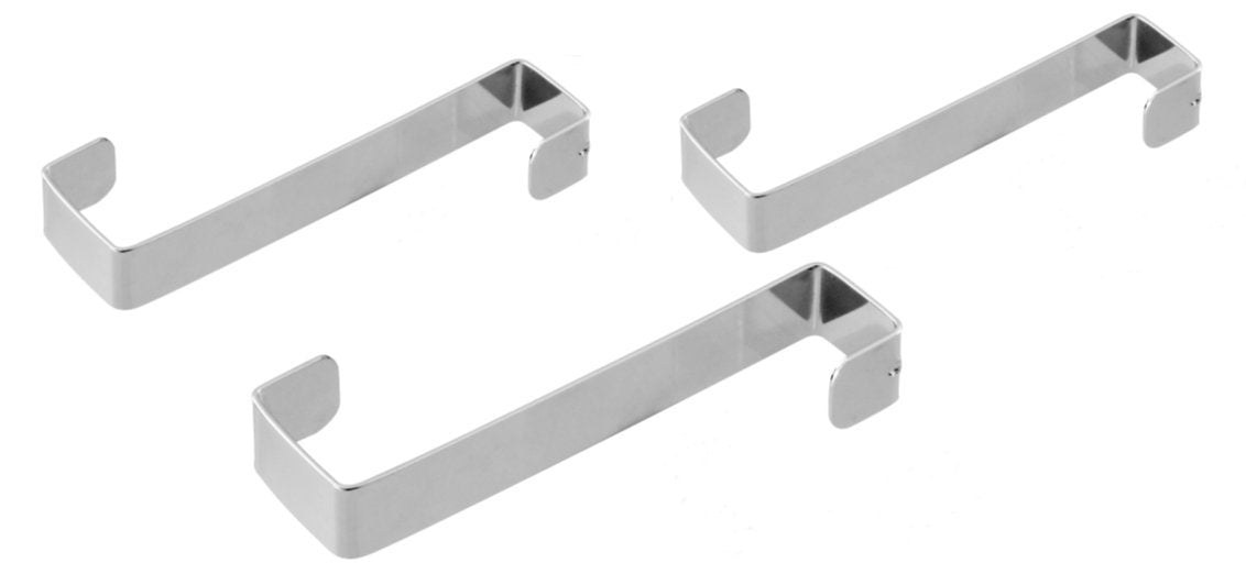 Ganci appendi abiti/asciugamani in acciaio per porte e antine