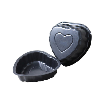 Set 2 mini stampi a forma di cuore