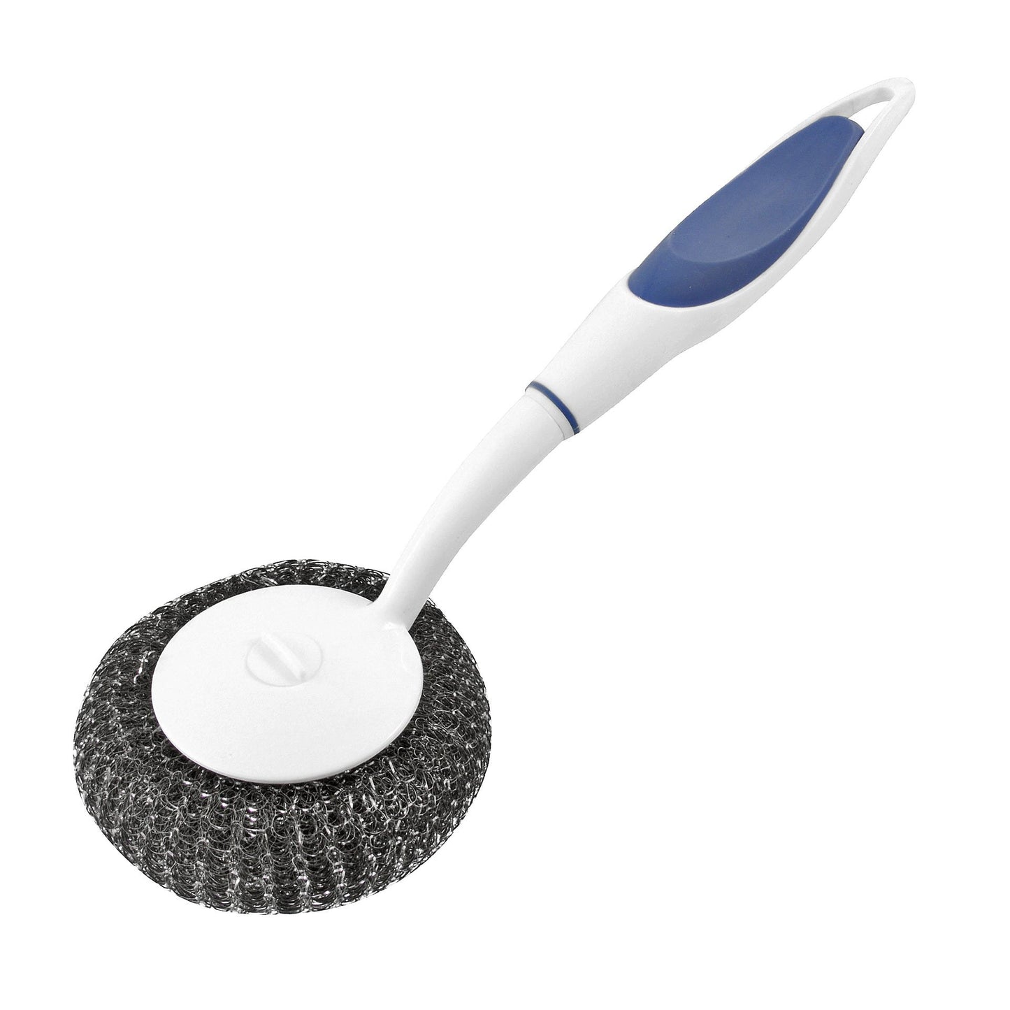 Spazzola lavapiatti con retina in acciaio e manico in plastica con impugnatura antiscivolo Soft Grip