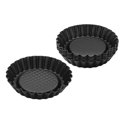 Stampi per crostatine 6pz, Linea Black Metallic