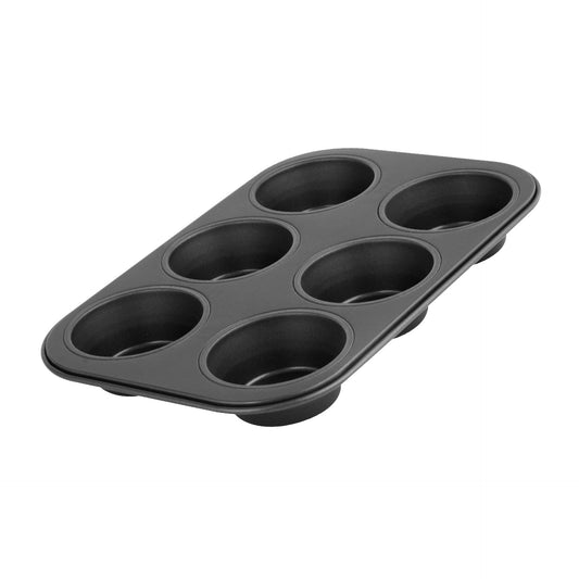 Stampo per muffin 6 impronte Ø5,5cm Linea Black Metallic