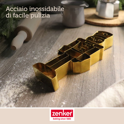 Taglia biscotti a forma Schiaccianoci, in acciaio inox