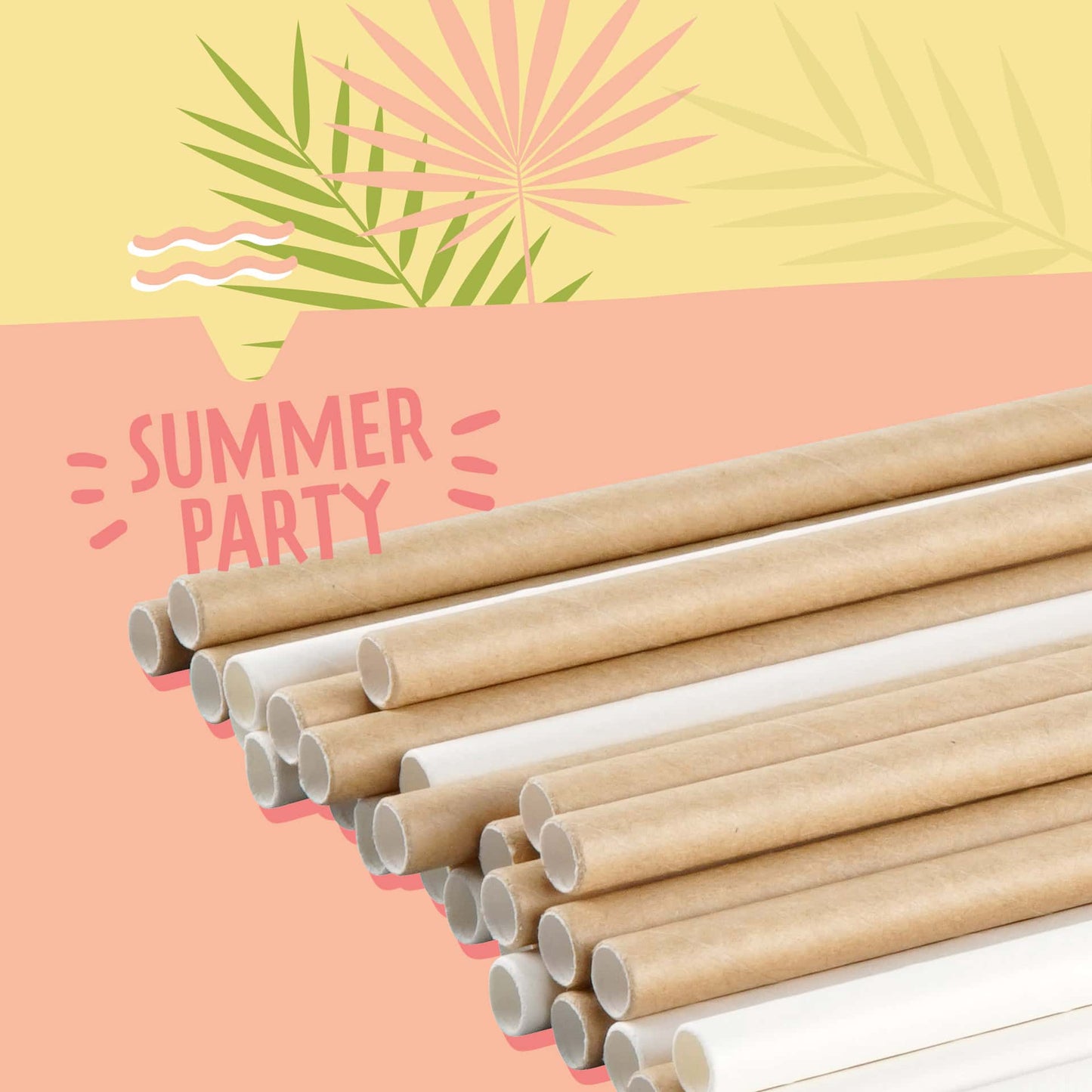 Set 30 Canucce di carta SUMMER PARTY
