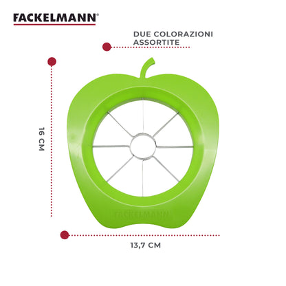 Affetta mela in acciaio inox e plastica colorata