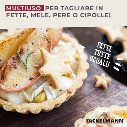 Affetta mela in acciaio inox e plastica colorata