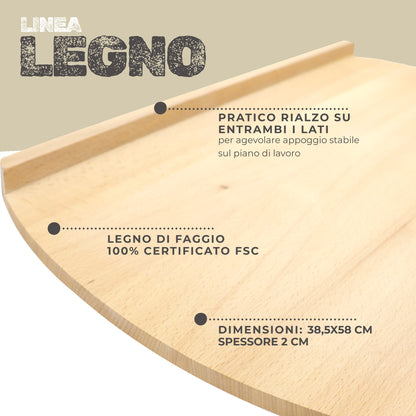 Asse per la pasta spianatoia 38x58cm