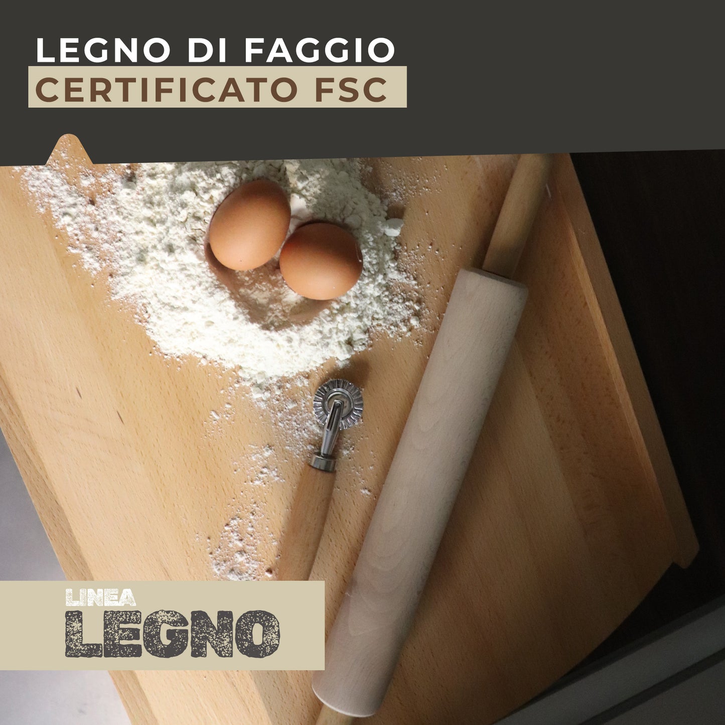 Asse per la pasta spianatoia 38x58cm