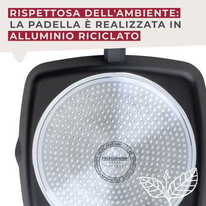 Bistecchiera da 28 cm, in alluminio riciclato antiaderente, Linea Statement
