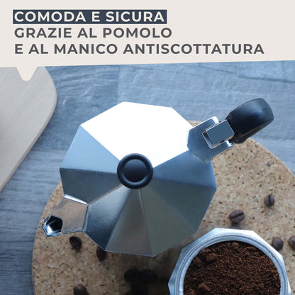 Caffettiera Moka per il caffè, 3 tazze