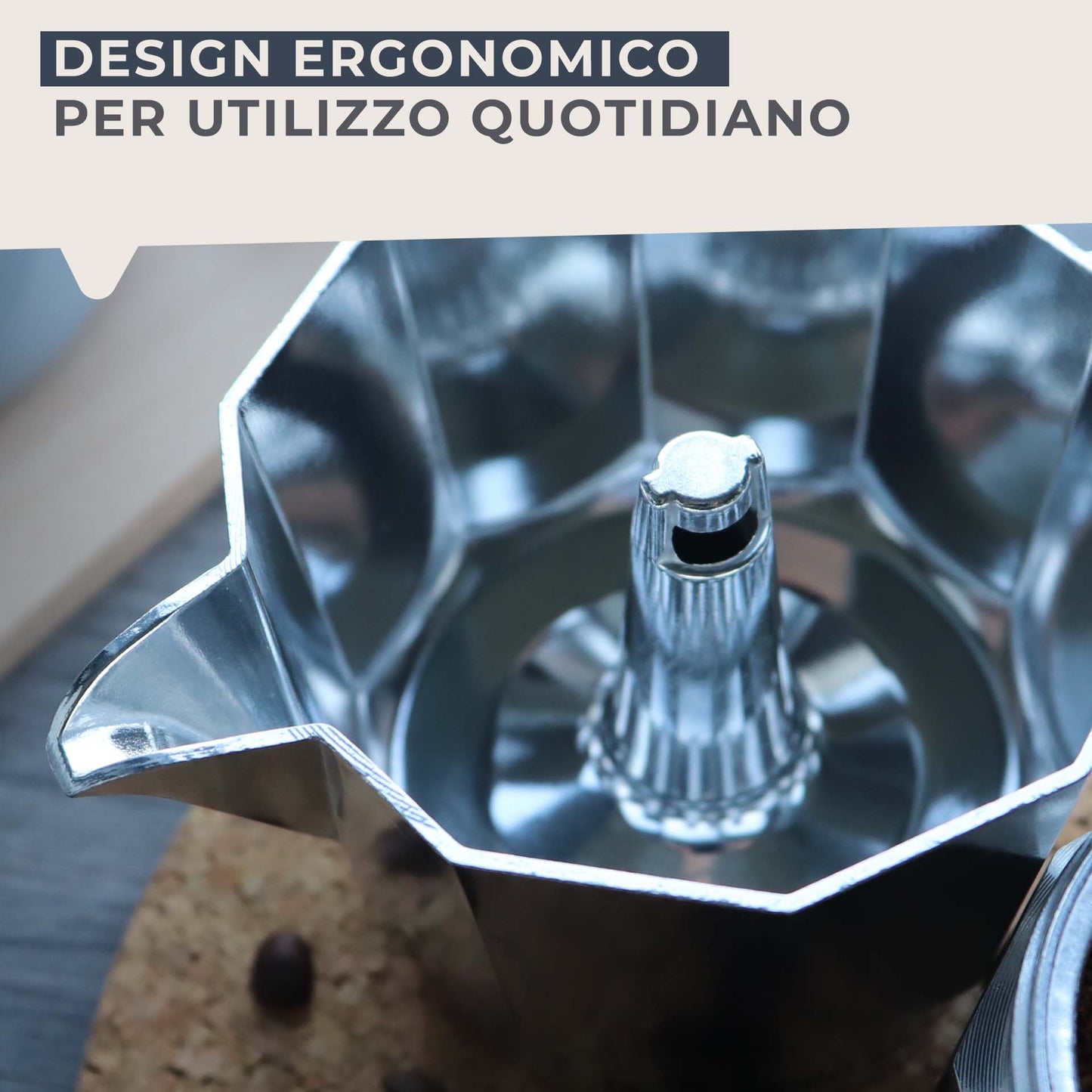 Caffettiera Moka per il caffè, 3 tazze