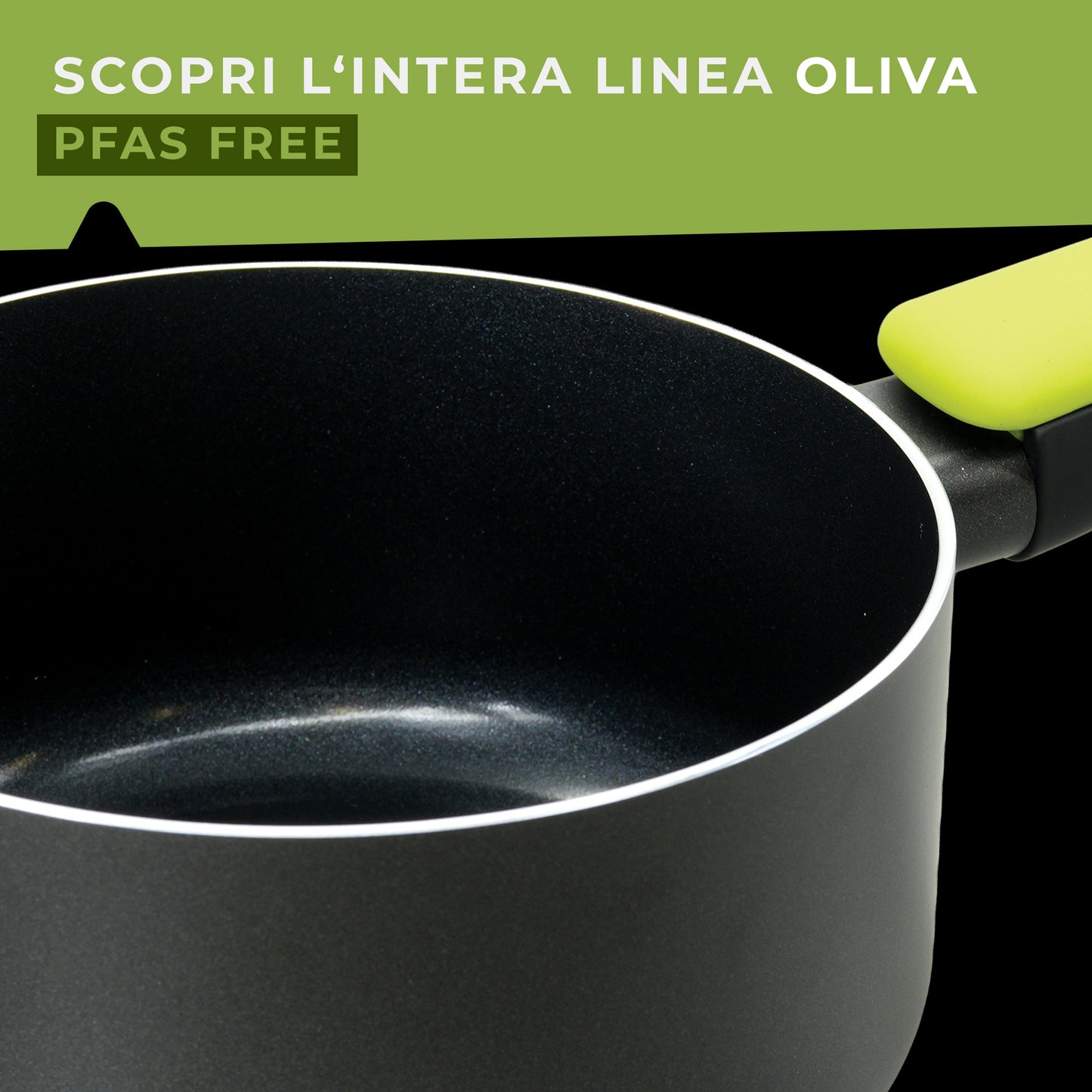Casseruola in alluminio antiaderente, da 16 cm, Linea Oliva