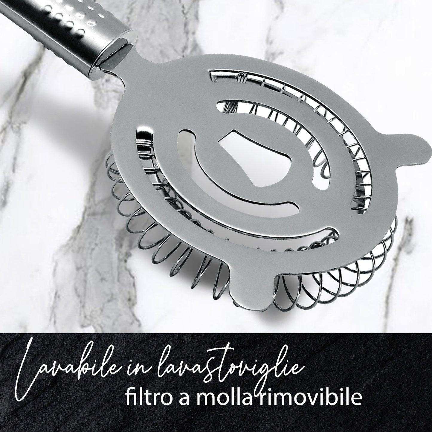 Colino per cocktail, in acciaio inox