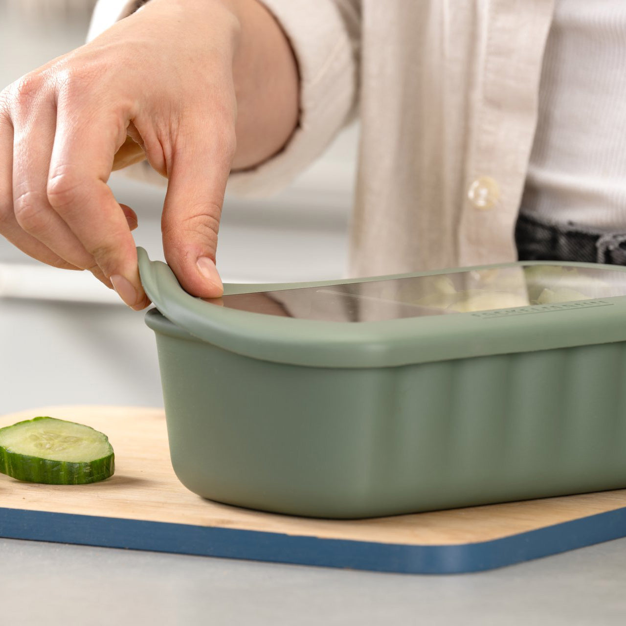 Contenitore per alimenti Linea Flexibox, verde, 1000 ml