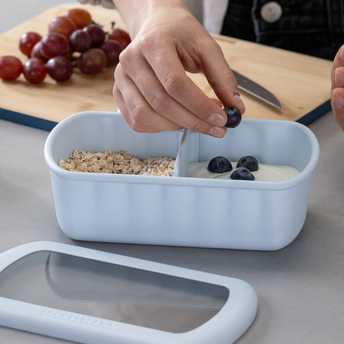 Contenitore per alimenti Linea Flexibox, azzurro, 1000 ml