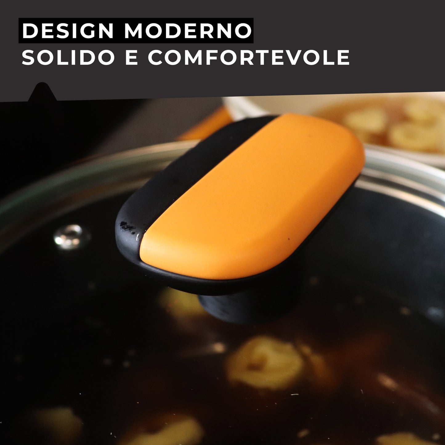 Coperchio in vetro temperato Ø20 cm,  Linea Soft Collection