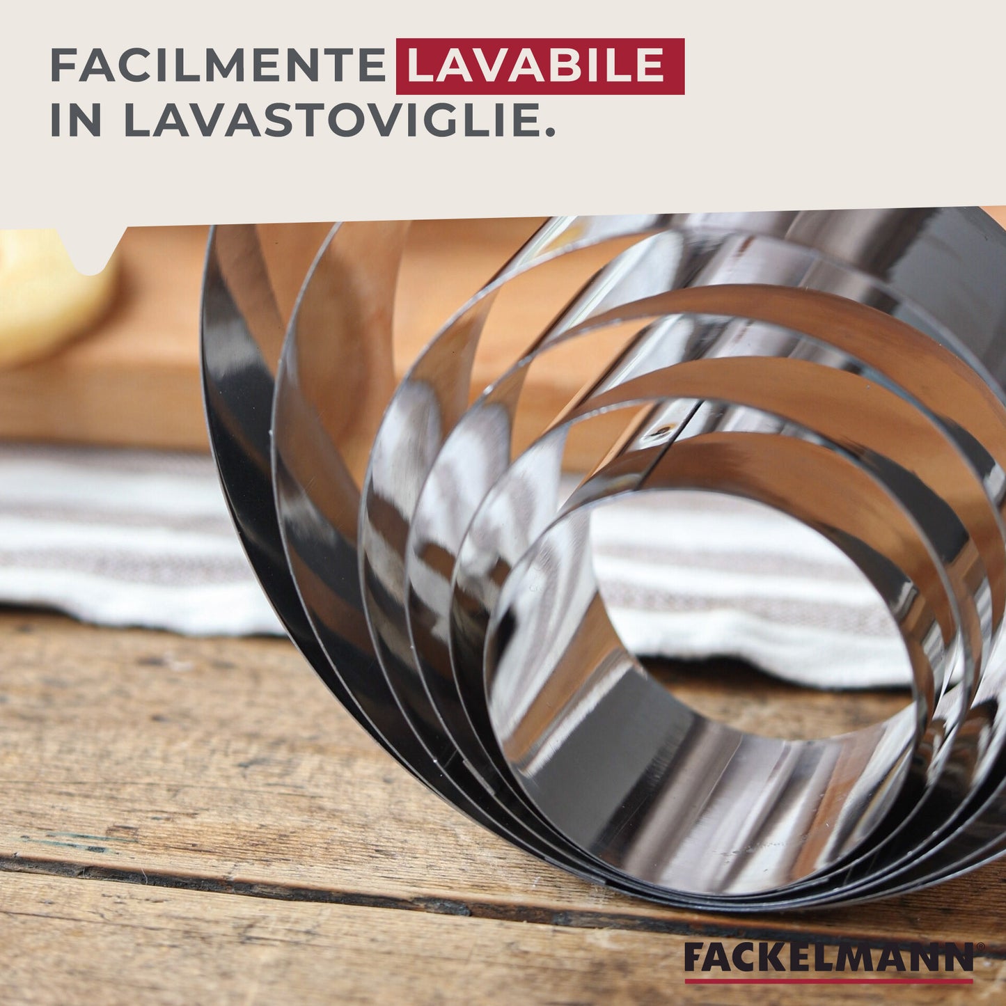 Coppapasta professionali in acciaio, set 6pz