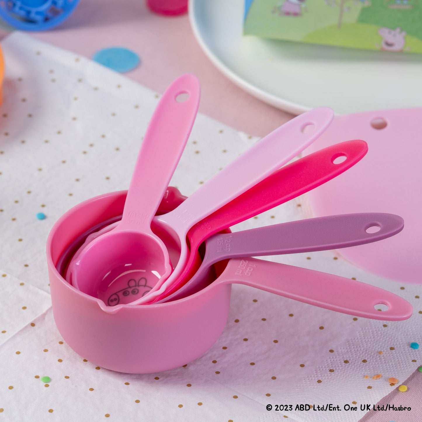 Set di 5 misurini, design Peppa Pig