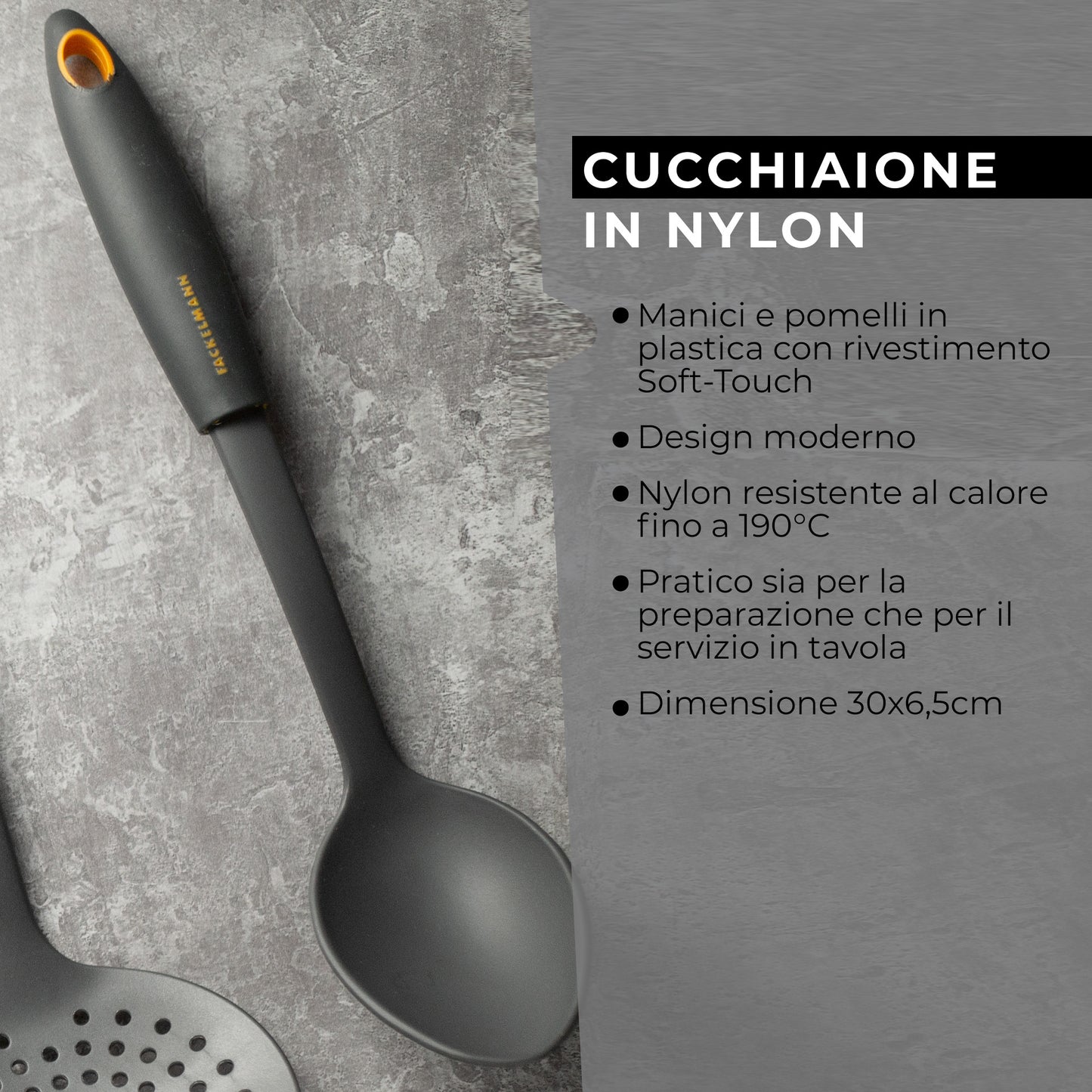 Cucchiaio da portata in nylon, Linea Soft Collection, Fackelmann