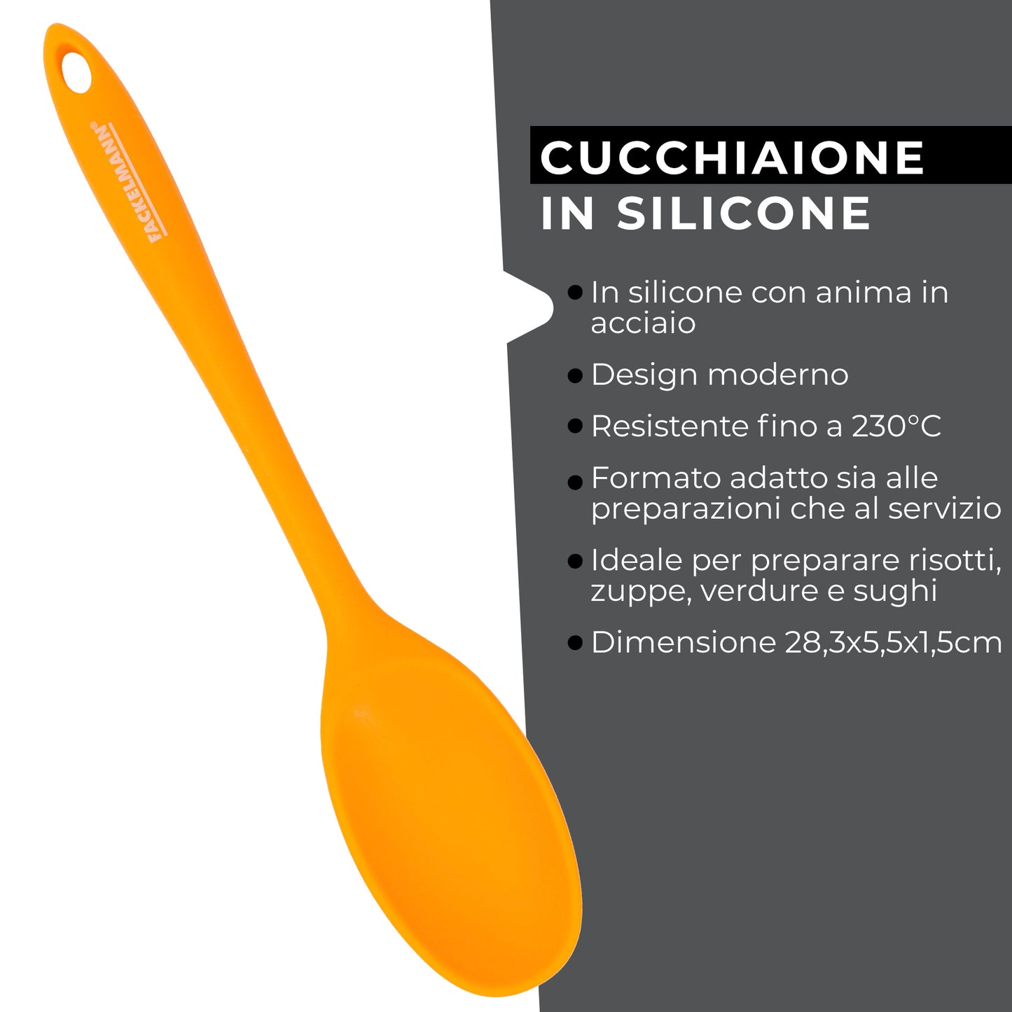 Cucchiaio da cucina in silicone, Linea Soft Collection, Fackelmann