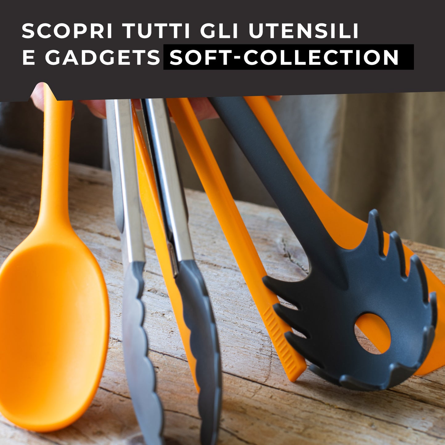 Cucchiaio da cucina in silicone, Linea Soft Collection, Fackelmann