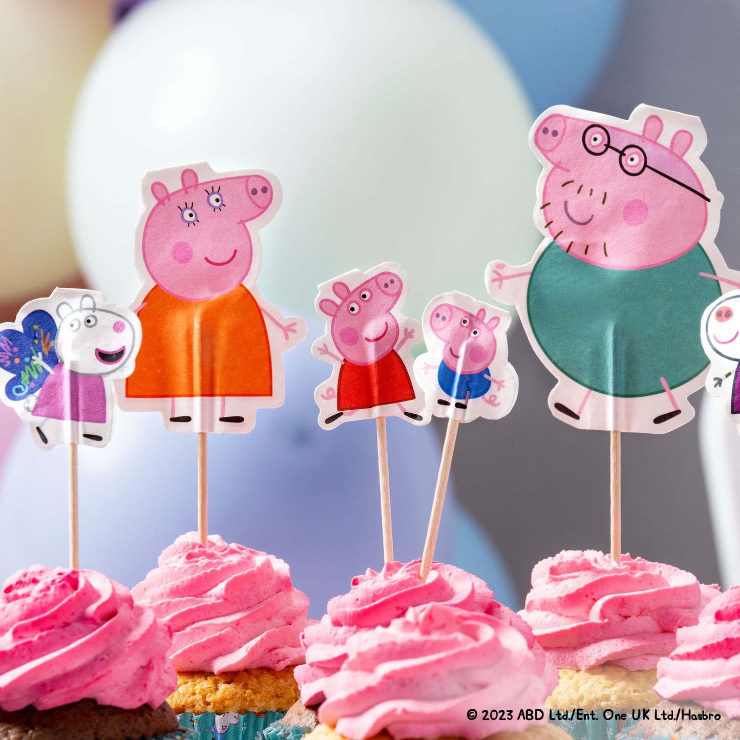 Decorazioni in carta, design Peppa Pig