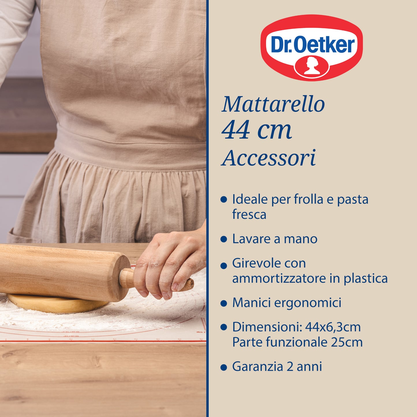 Mattarello in legno