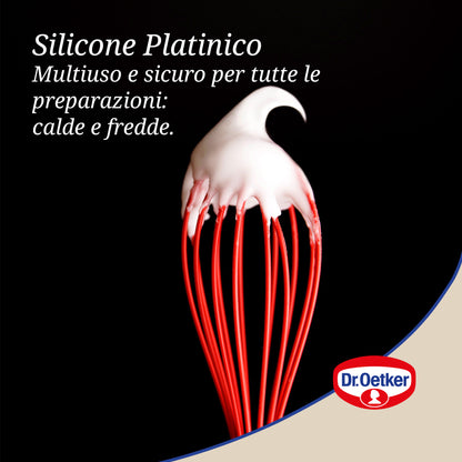 Set 4 Utensili da Cucina in Silicone Platinico – Cucchiaio, Spatola, Frusta e Pennello